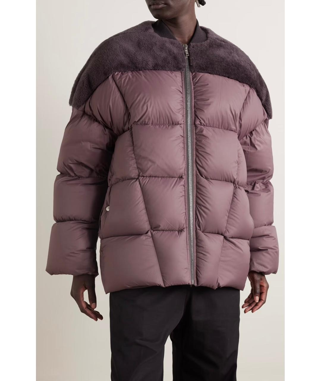 RICK OWENS Фиолетовый пуховик, фото 8