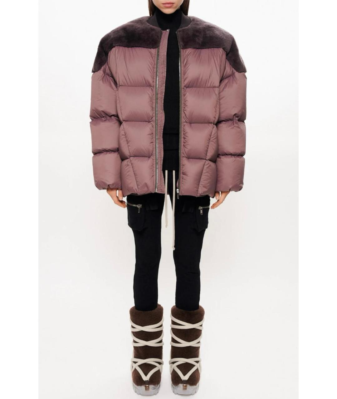 RICK OWENS Фиолетовый пуховик, фото 2