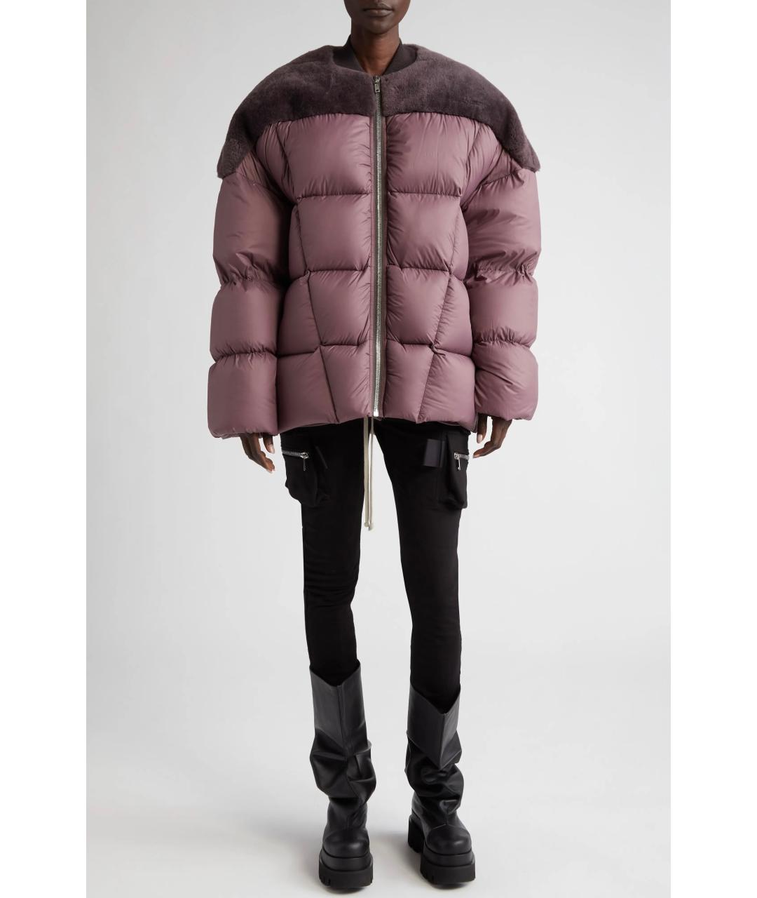 RICK OWENS Фиолетовый пуховик, фото 5