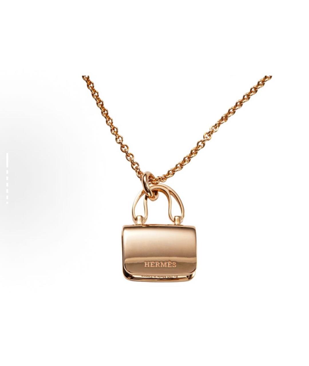 HERMES Золотое колье из розового золота, фото 3