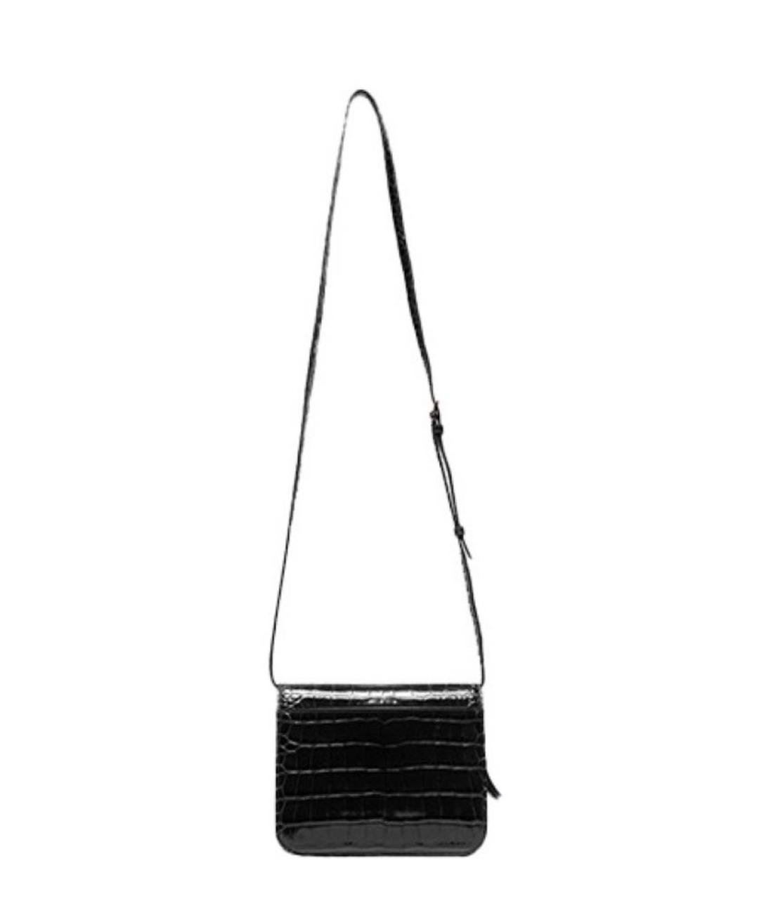 BALENCIAGA Черная кожаная сумка с короткими ручками, фото 3