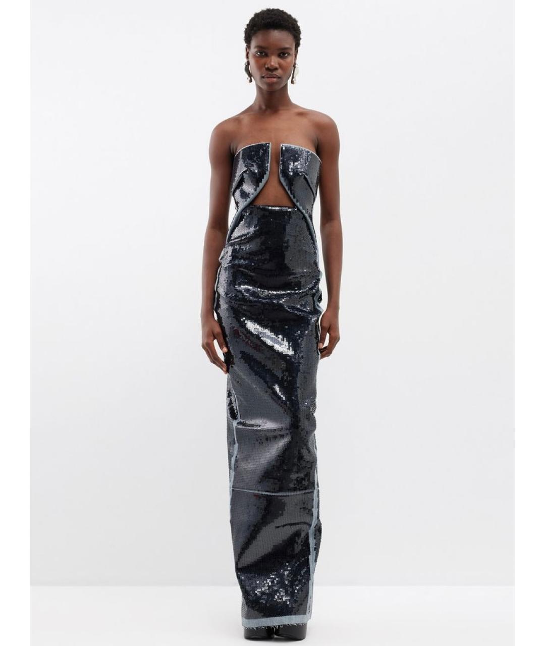 RICK OWENS Черное коктейльное платье, фото 4