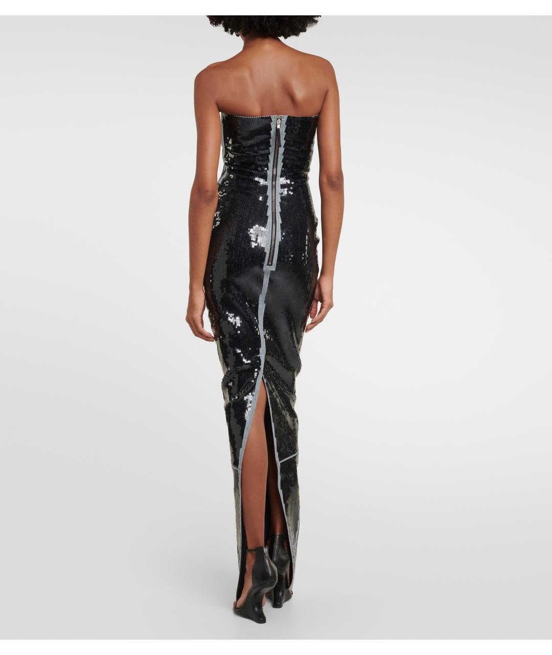 RICK OWENS Черное коктейльное платье, фото 8