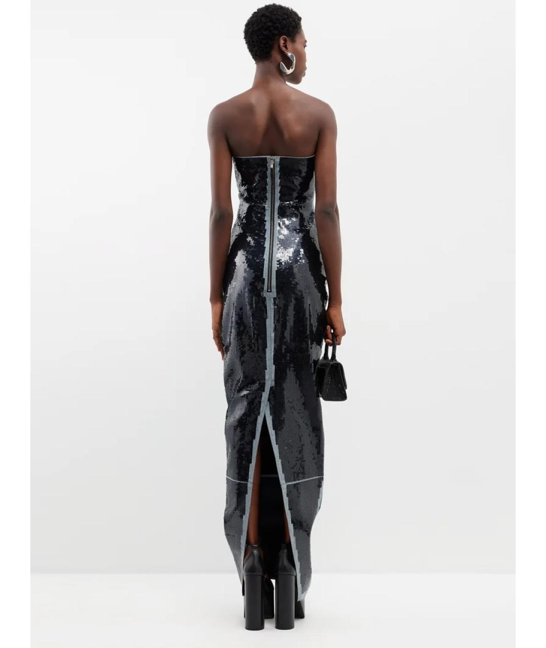 RICK OWENS Черное коктейльное платье, фото 6
