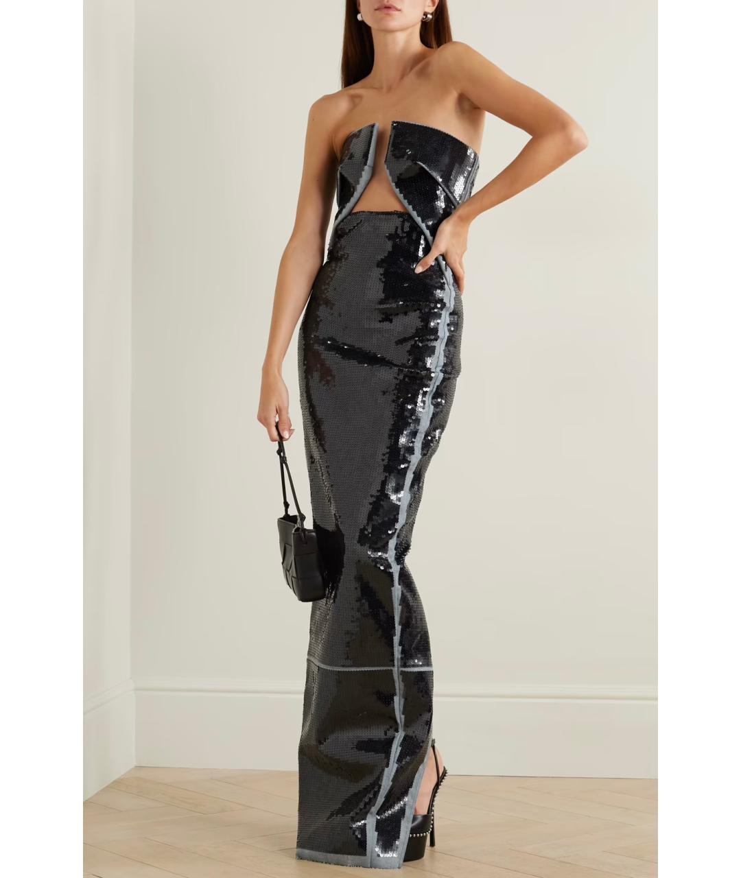 RICK OWENS Черное коктейльное платье, фото 2