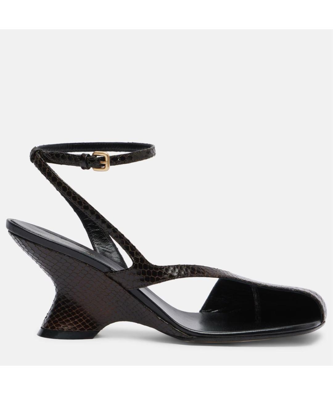 DRIES VAN NOTEN Коричневые кожаные босоножки, фото 6