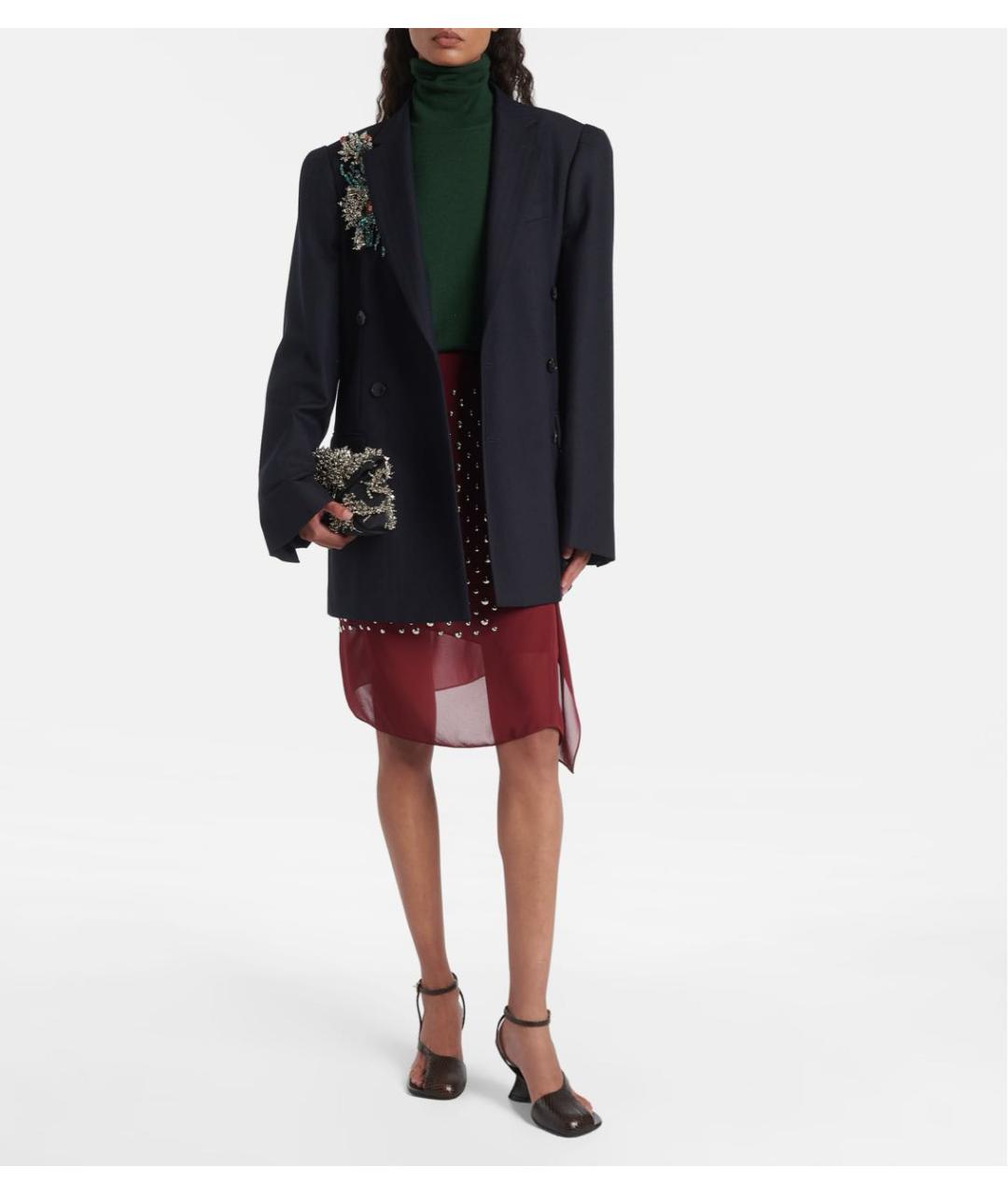 DRIES VAN NOTEN Коричневые кожаные босоножки, фото 5