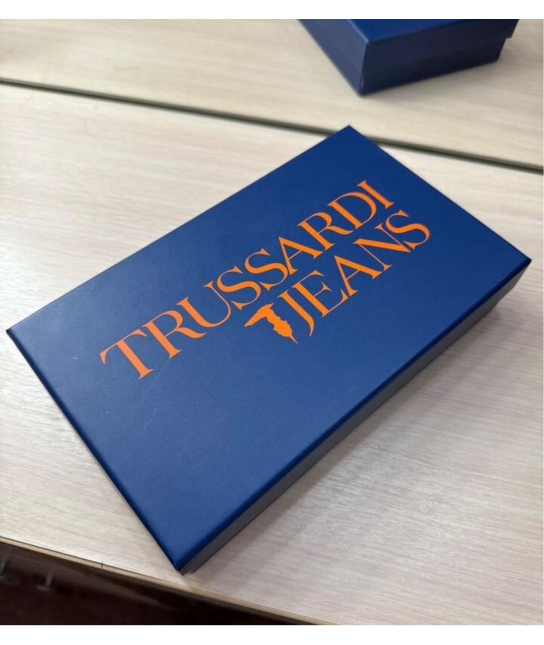 TRUSSARDI JEANS Бежевый кошелек из искусственной кожи, фото 4