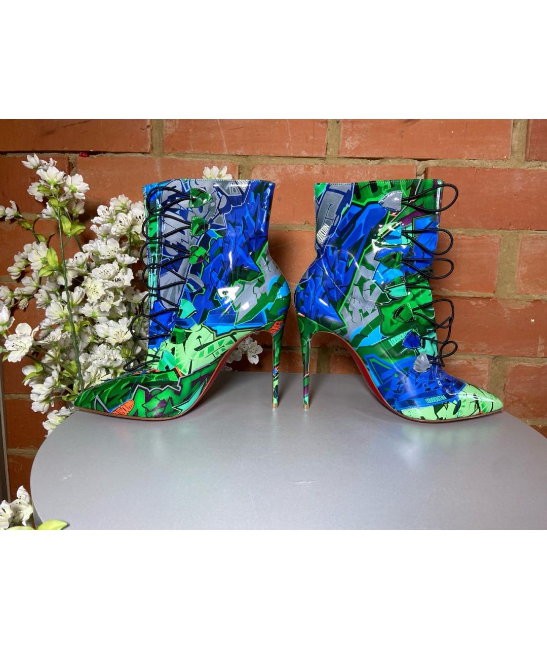 CHRISTIAN LOUBOUTIN Мульти полусапоги из лакированной кожи, фото 3