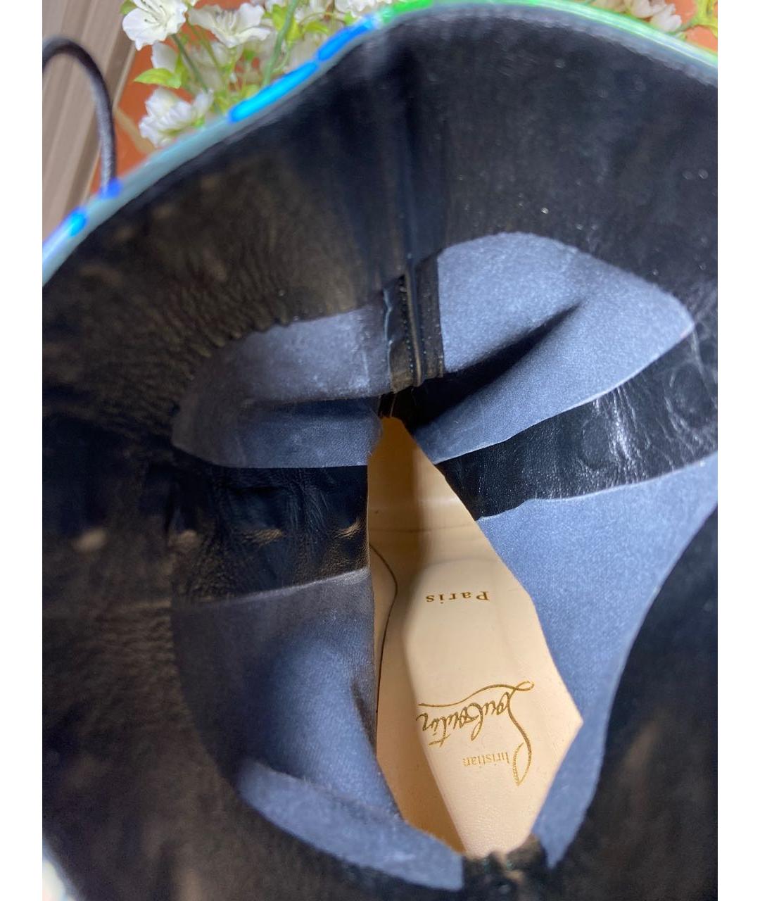 CHRISTIAN LOUBOUTIN Мульти полусапоги из лакированной кожи, фото 8
