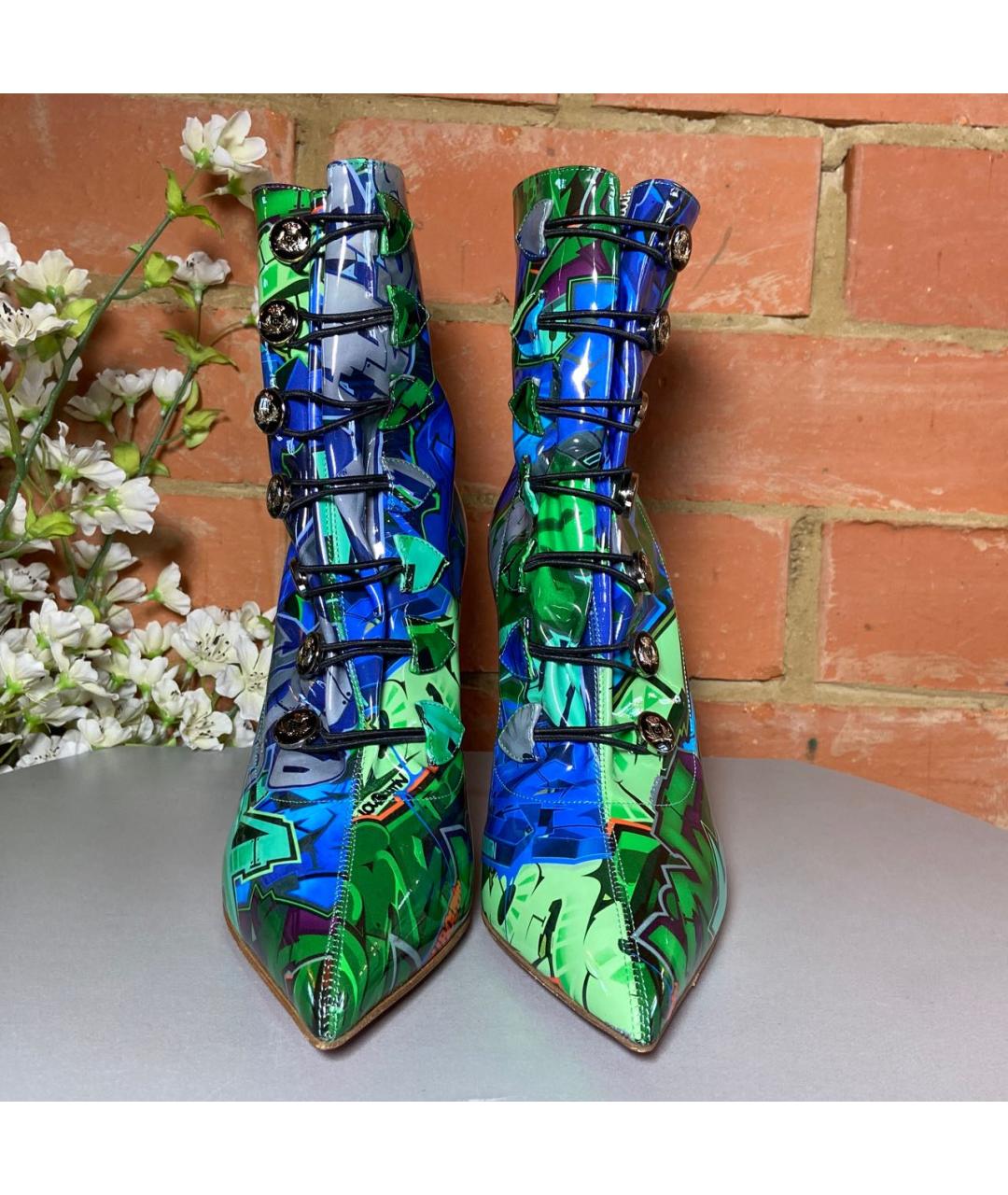 CHRISTIAN LOUBOUTIN Мульти полусапоги из лакированной кожи, фото 2