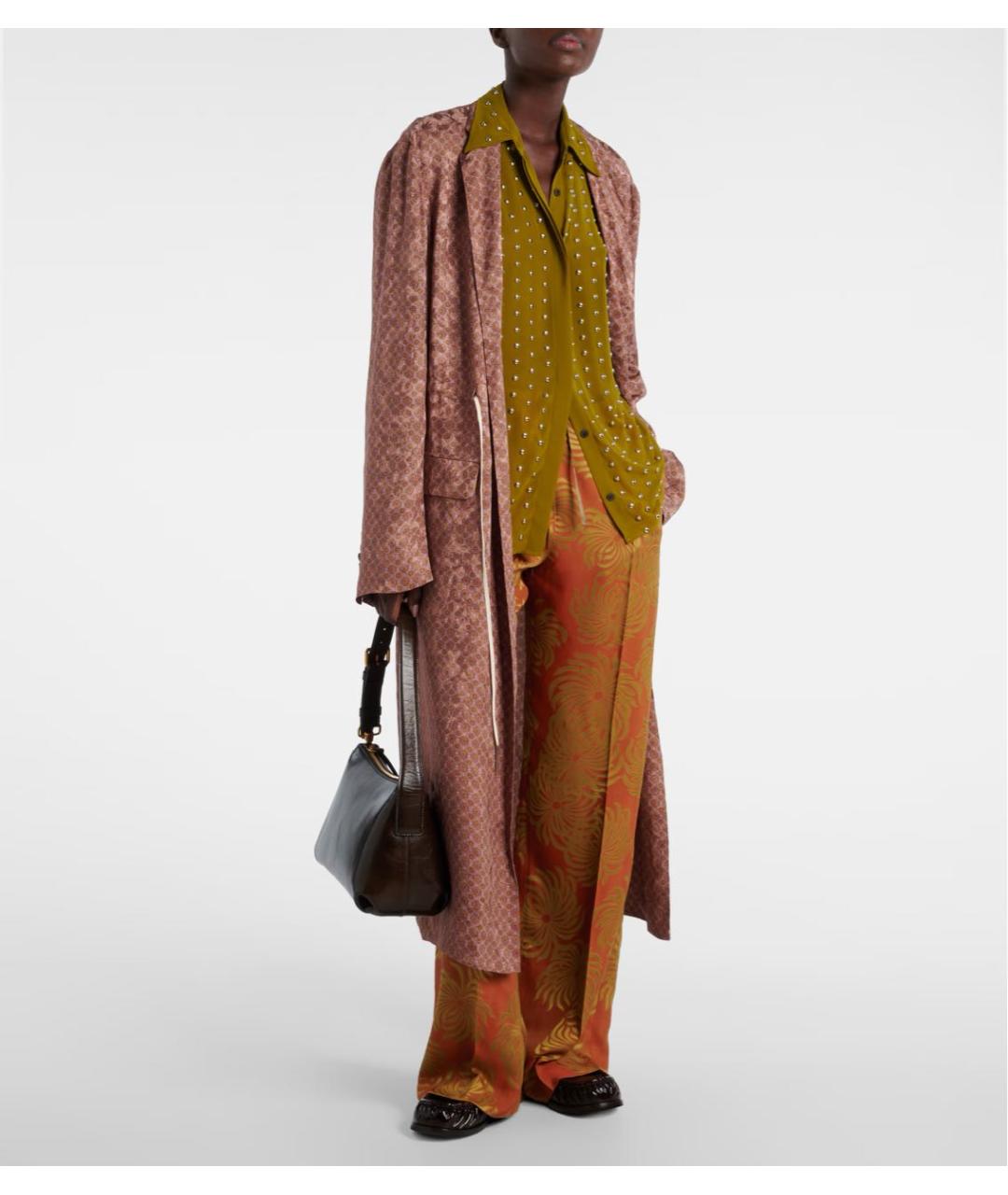 DRIES VAN NOTEN Коричневая кожаная сумка через плечо, фото 5