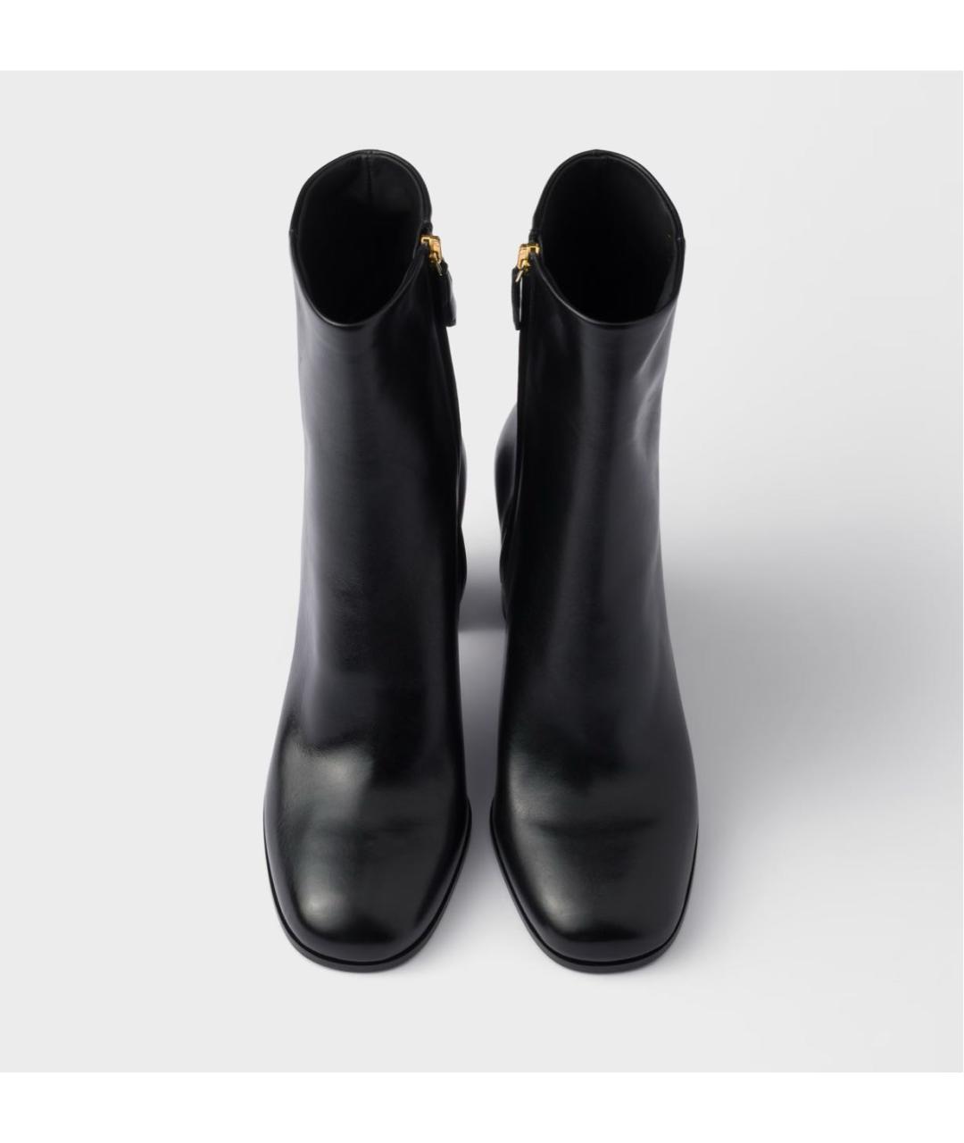 PRADA Черные кожаные ботильоны, фото 3
