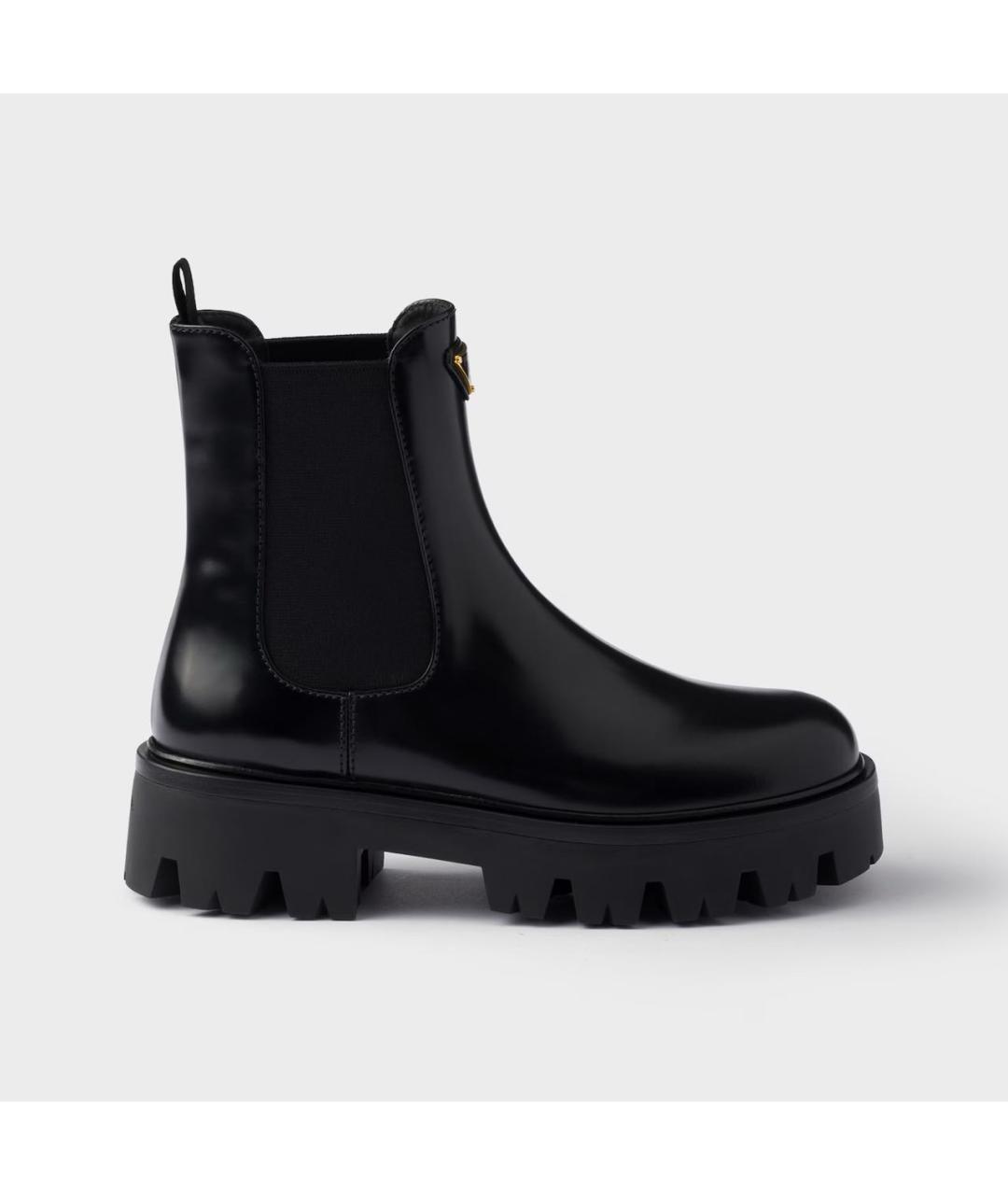 PRADA Черные кожаные ботинки, фото 6