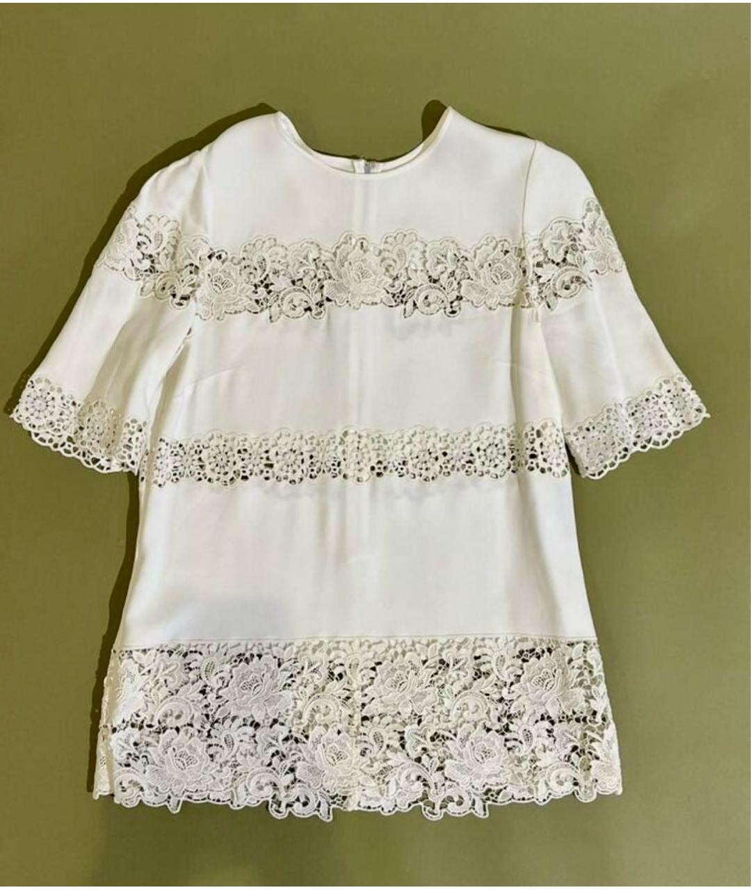 DOLCE&GABBANA Белая вискозная блузы, фото 8
