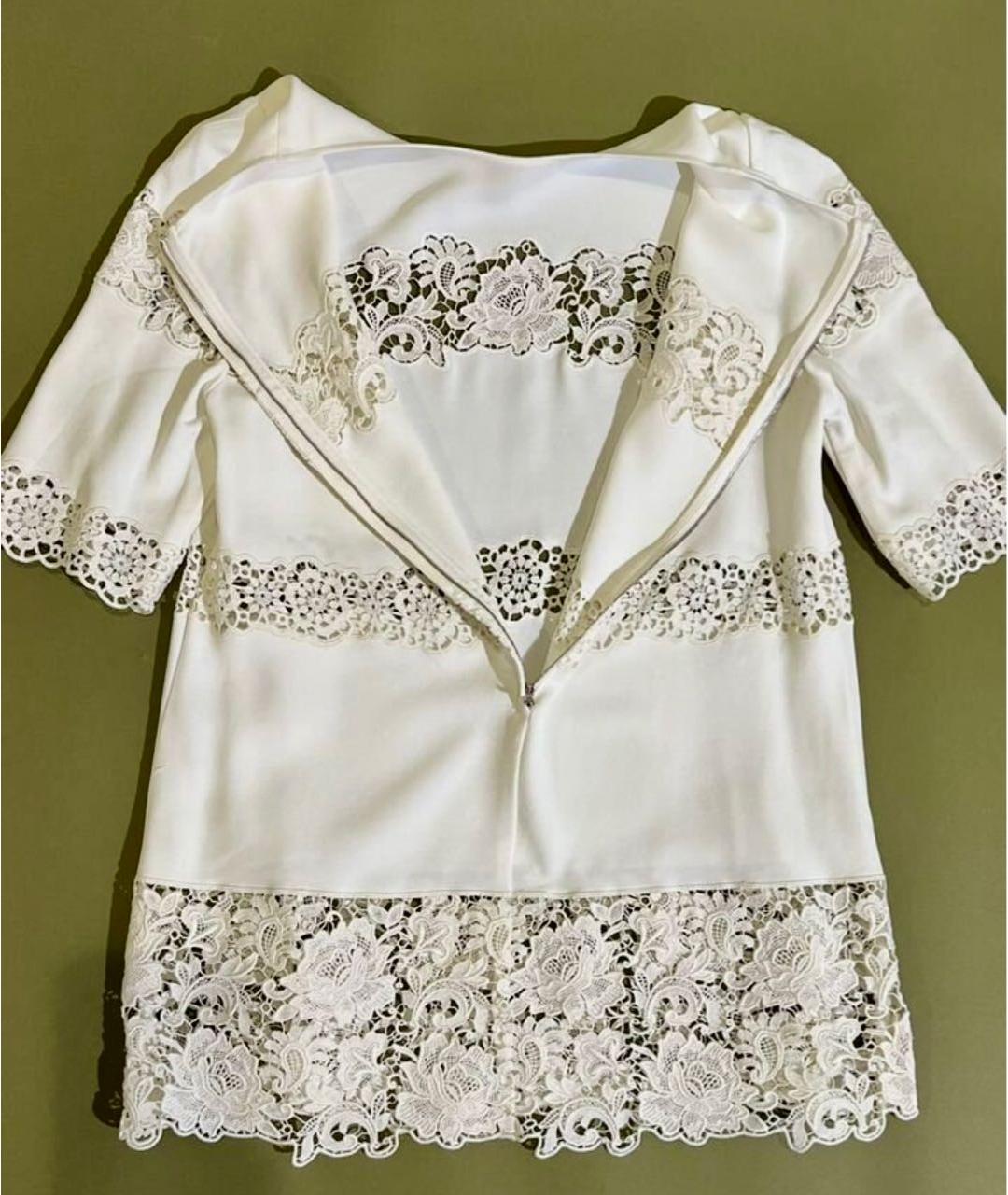 DOLCE&GABBANA Белая вискозная блузы, фото 3