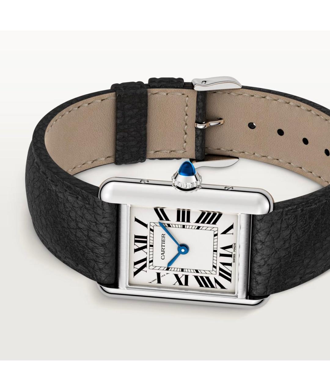 CARTIER Черные часы, фото 3