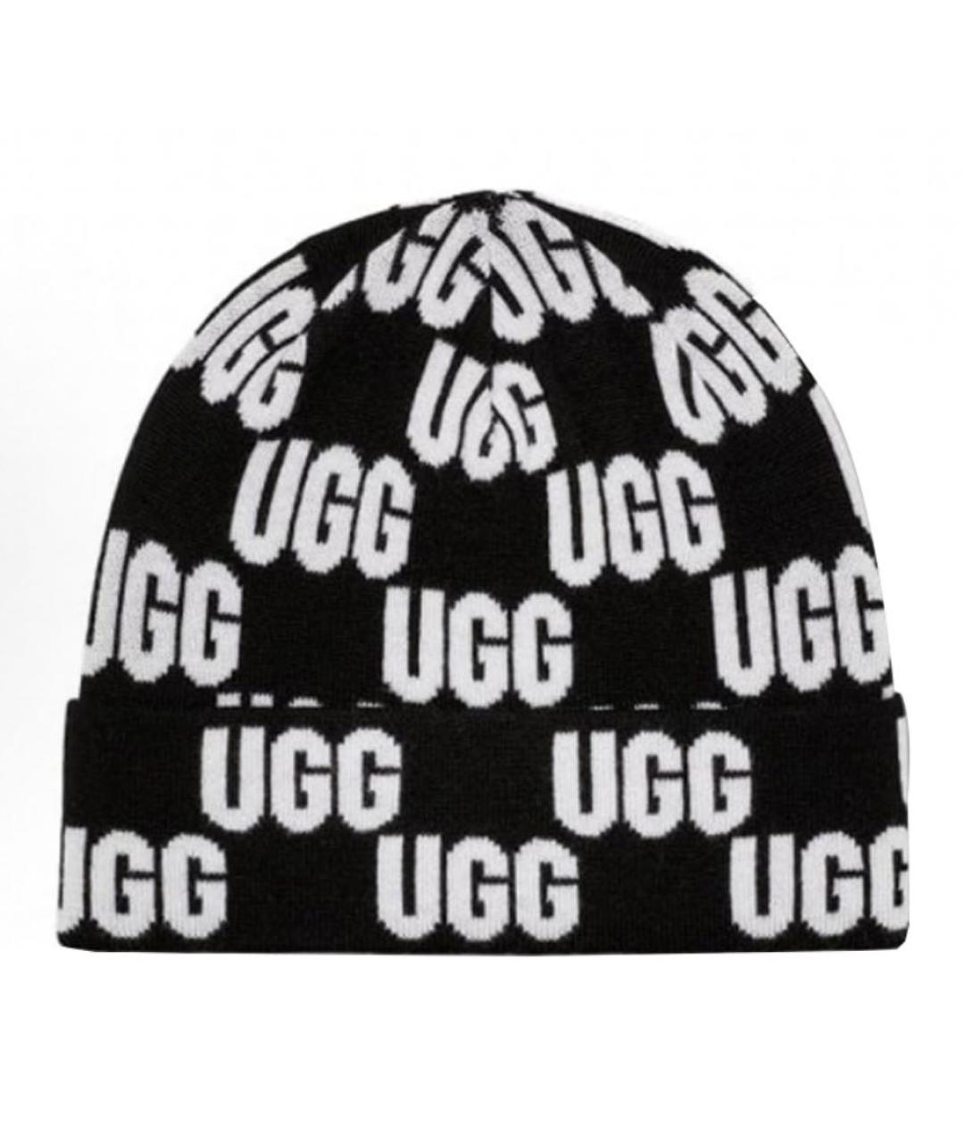 UGG AUSTRALIA Черная шерстяная шапка, фото 2