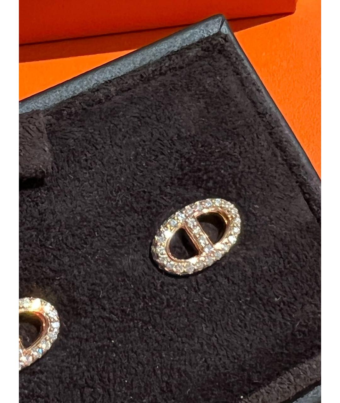 HERMES Золотые серьги из желтого золота, фото 5