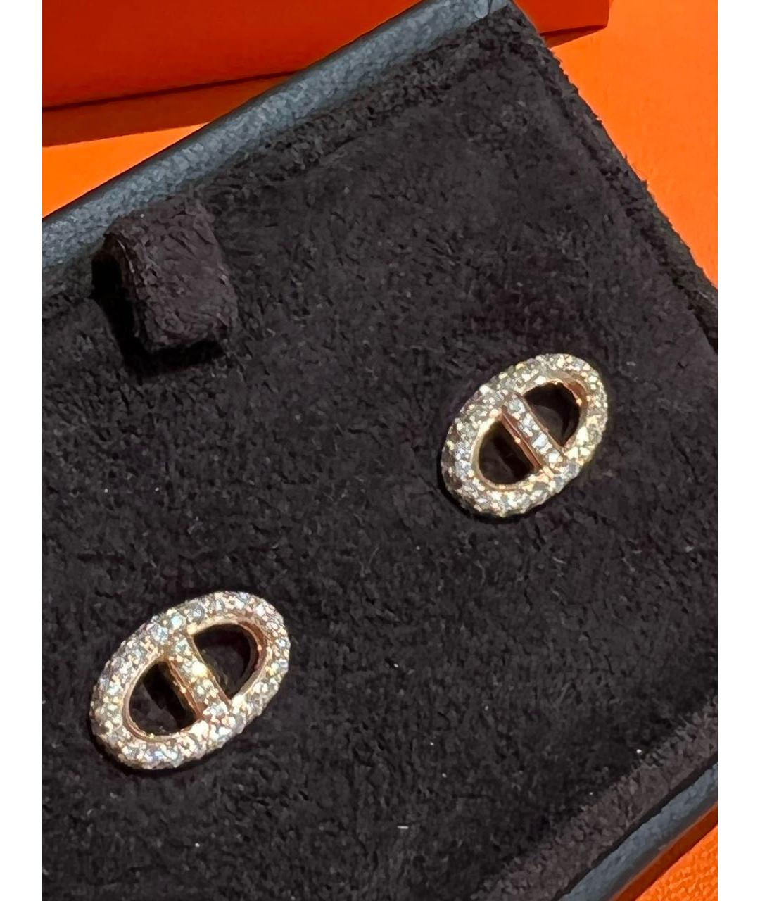 HERMES Золотые серьги из желтого золота, фото 4