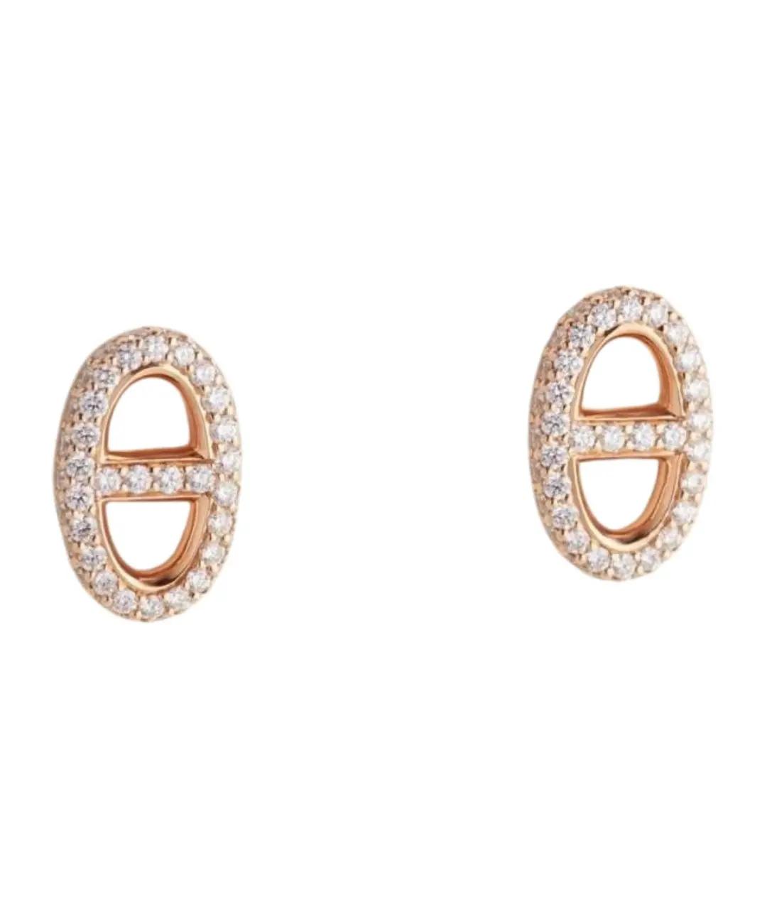HERMES Золотые серьги из желтого золота, фото 1