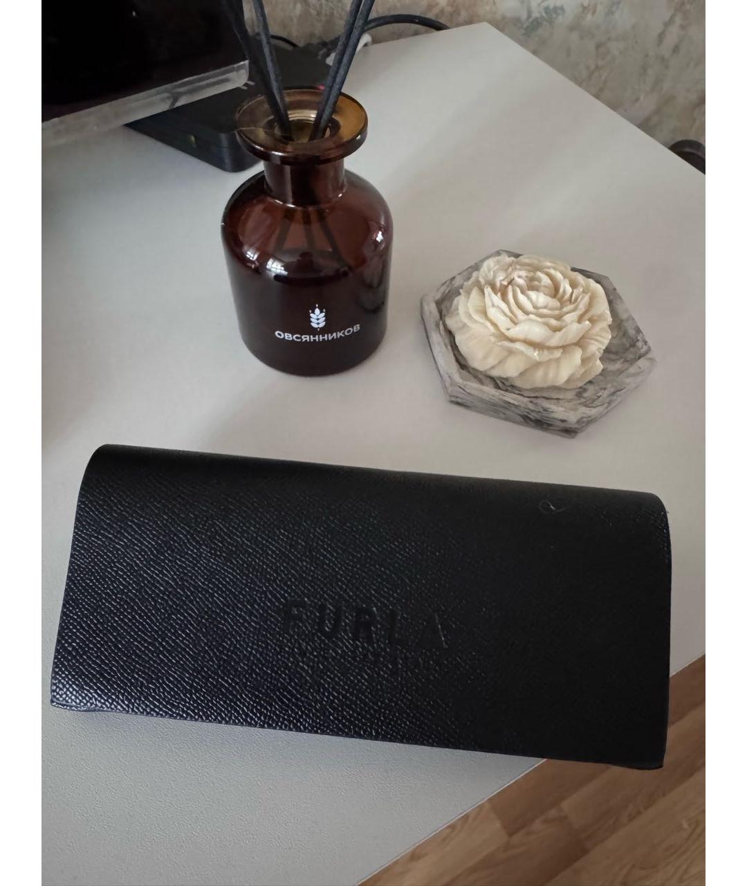 FURLA Хаки пластиковые солнцезащитные очки, фото 4