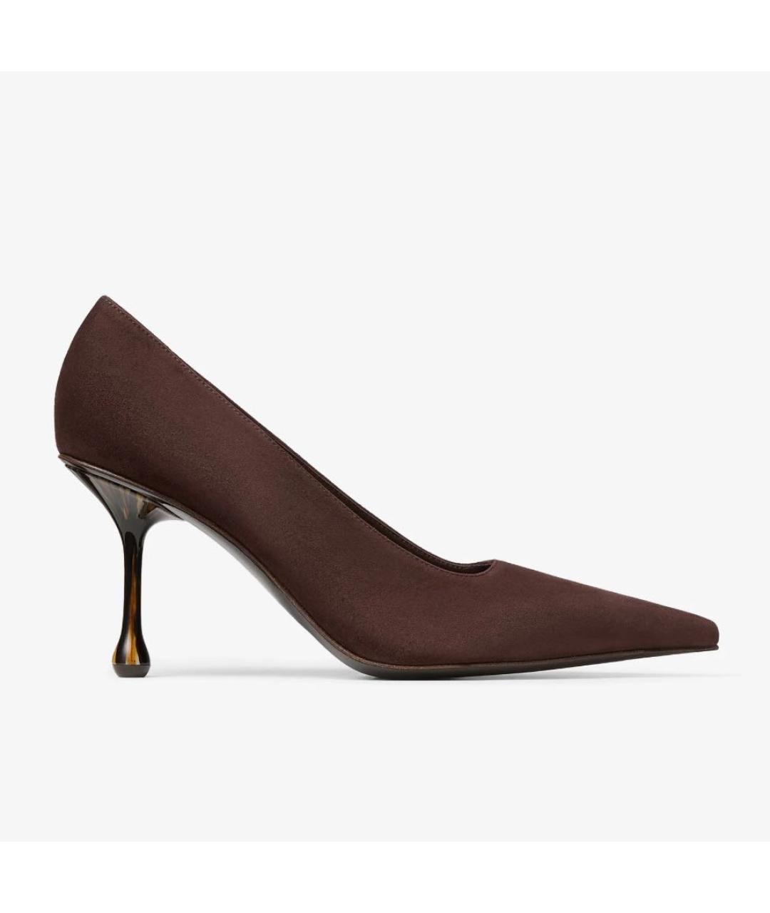 JIMMY CHOO Коричневые замшевые туфли, фото 8