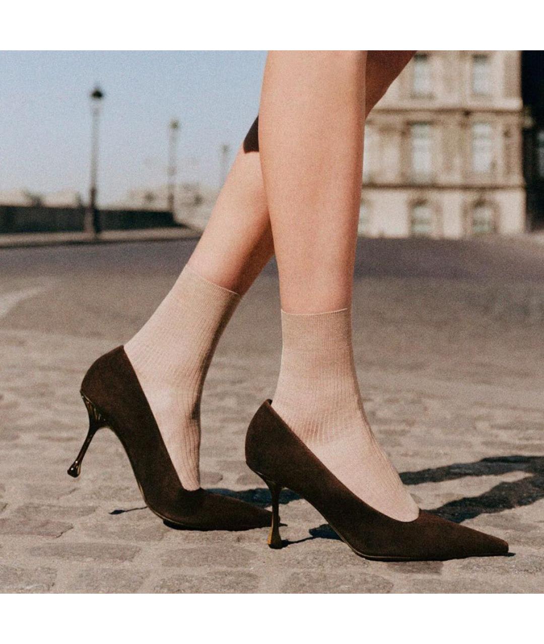JIMMY CHOO Коричневые замшевые туфли, фото 7