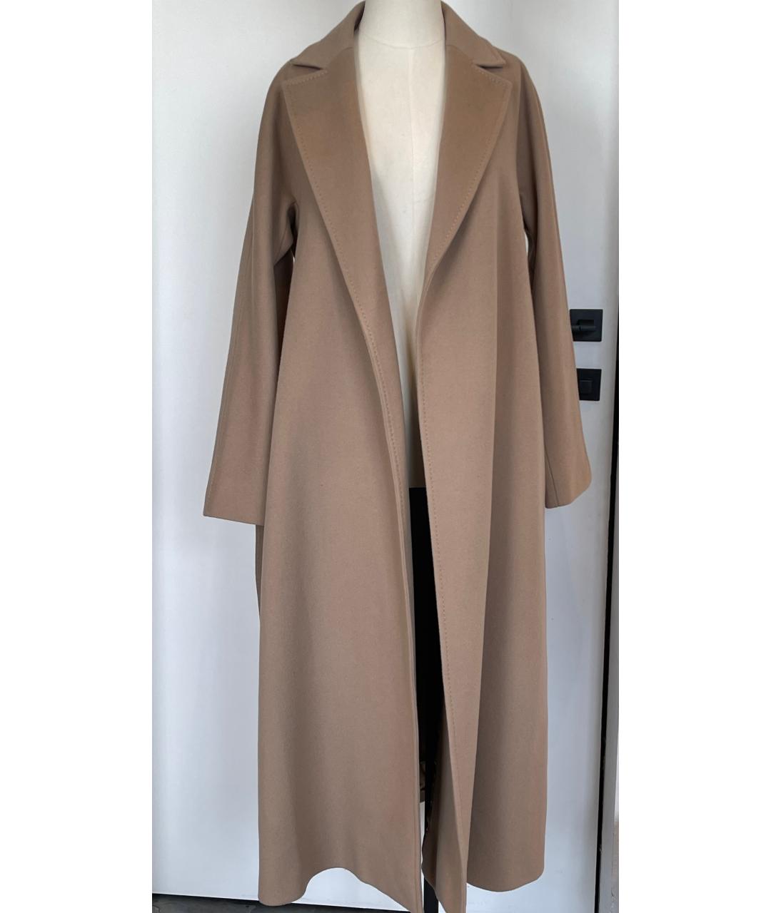 MAX MARA Бежевое шерстяное пальто, фото 2