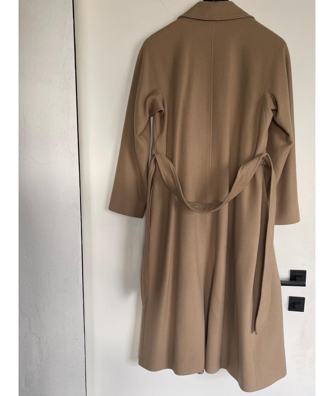 MAX MARA Бежевое шерстяное пальто, фото 9