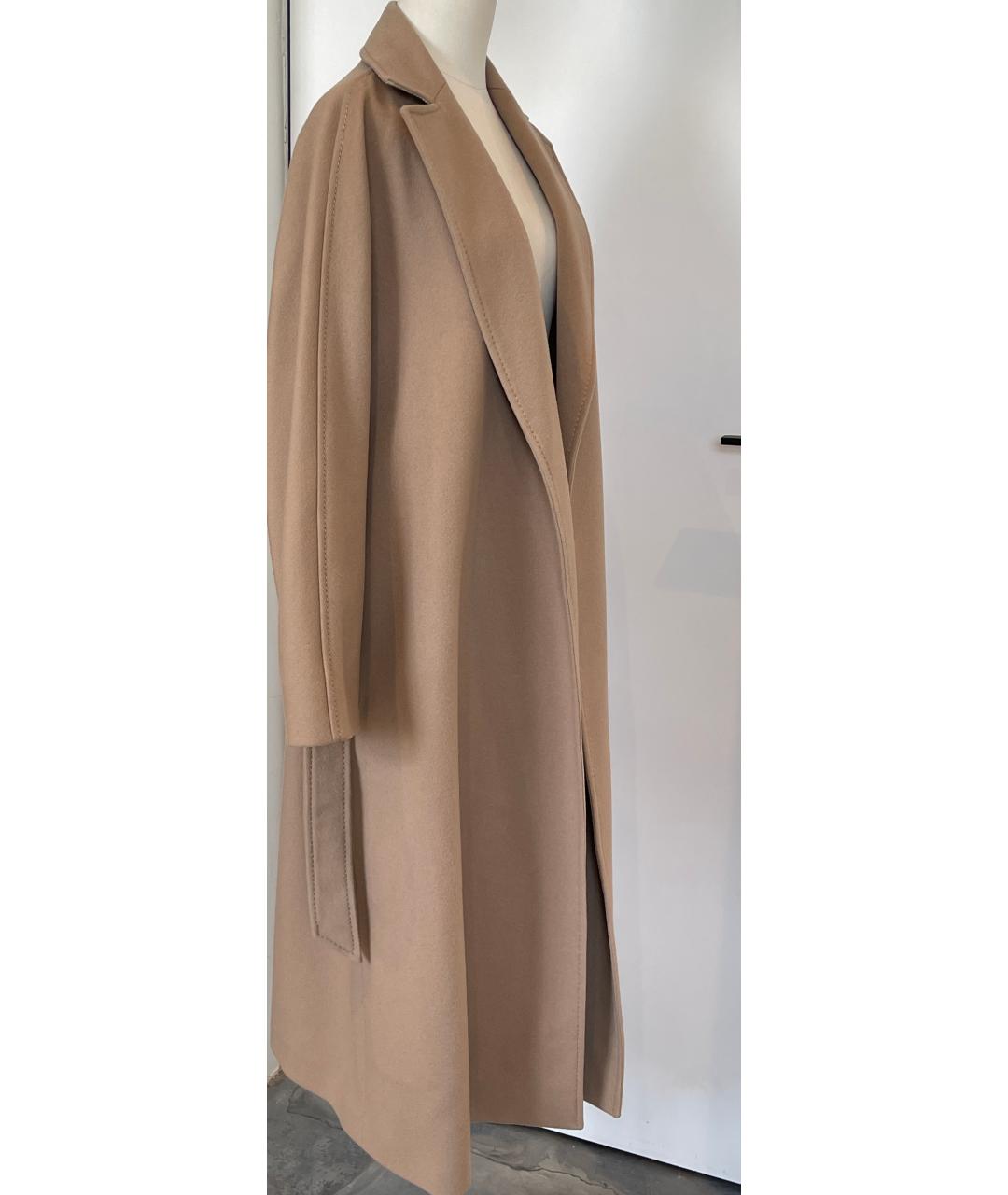 MAX MARA Бежевое шерстяное пальто, фото 5
