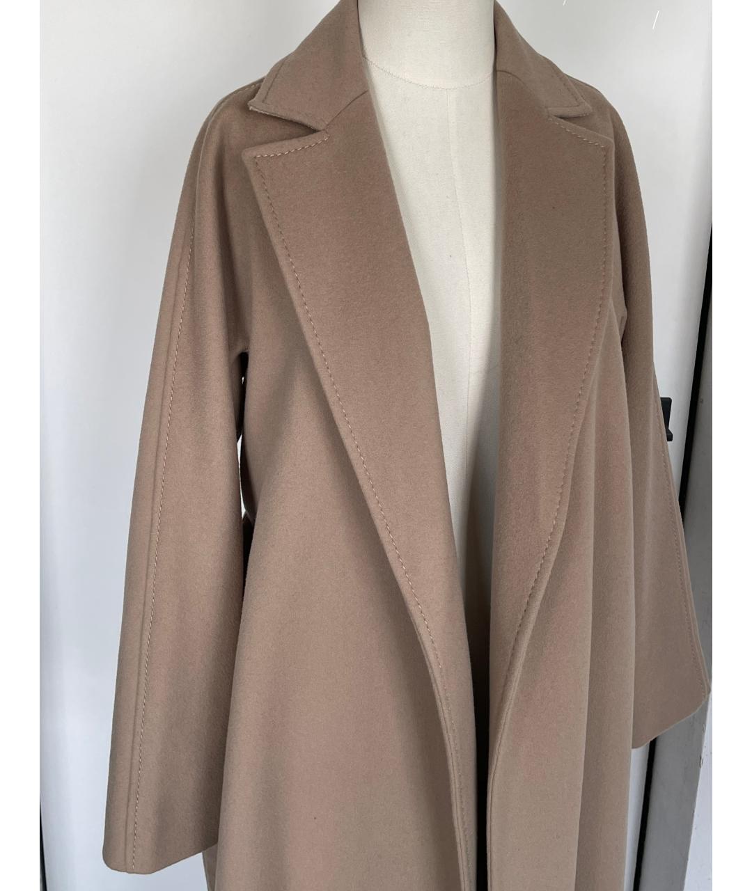 MAX MARA Бежевое шерстяное пальто, фото 3