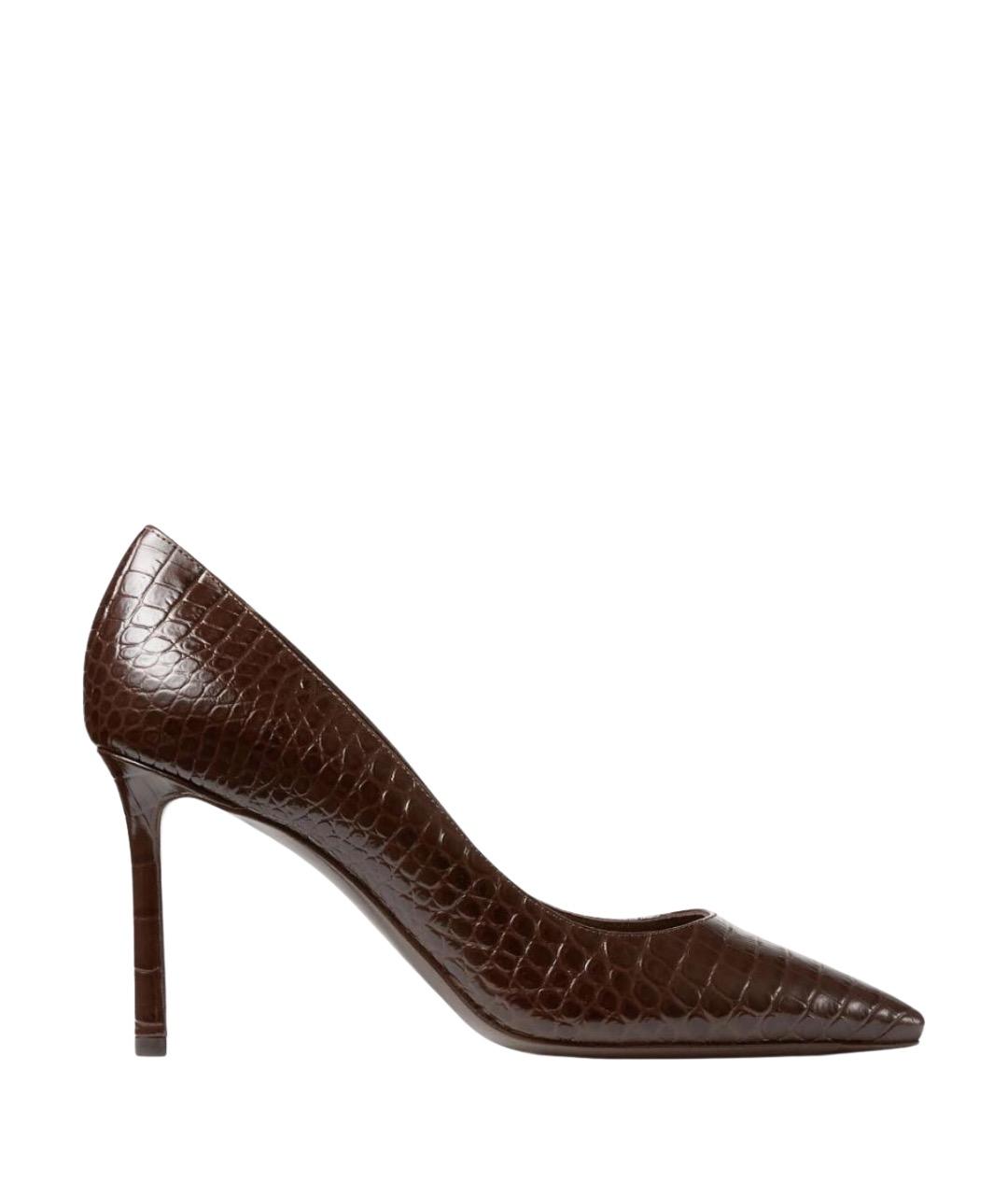JIMMY CHOO Коричневые кожаные туфли, фото 1