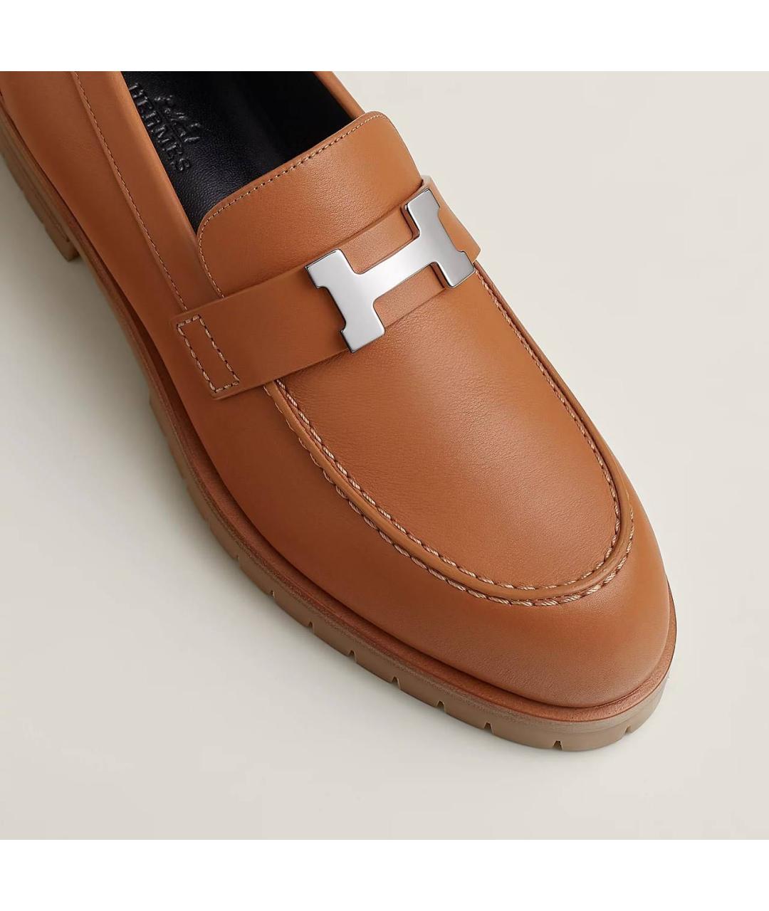 HERMES Кожаные лоферы, фото 5