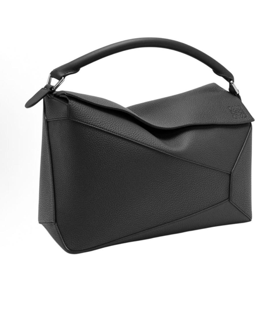 LOEWE Черная кожаная сумка через плечо, фото 2