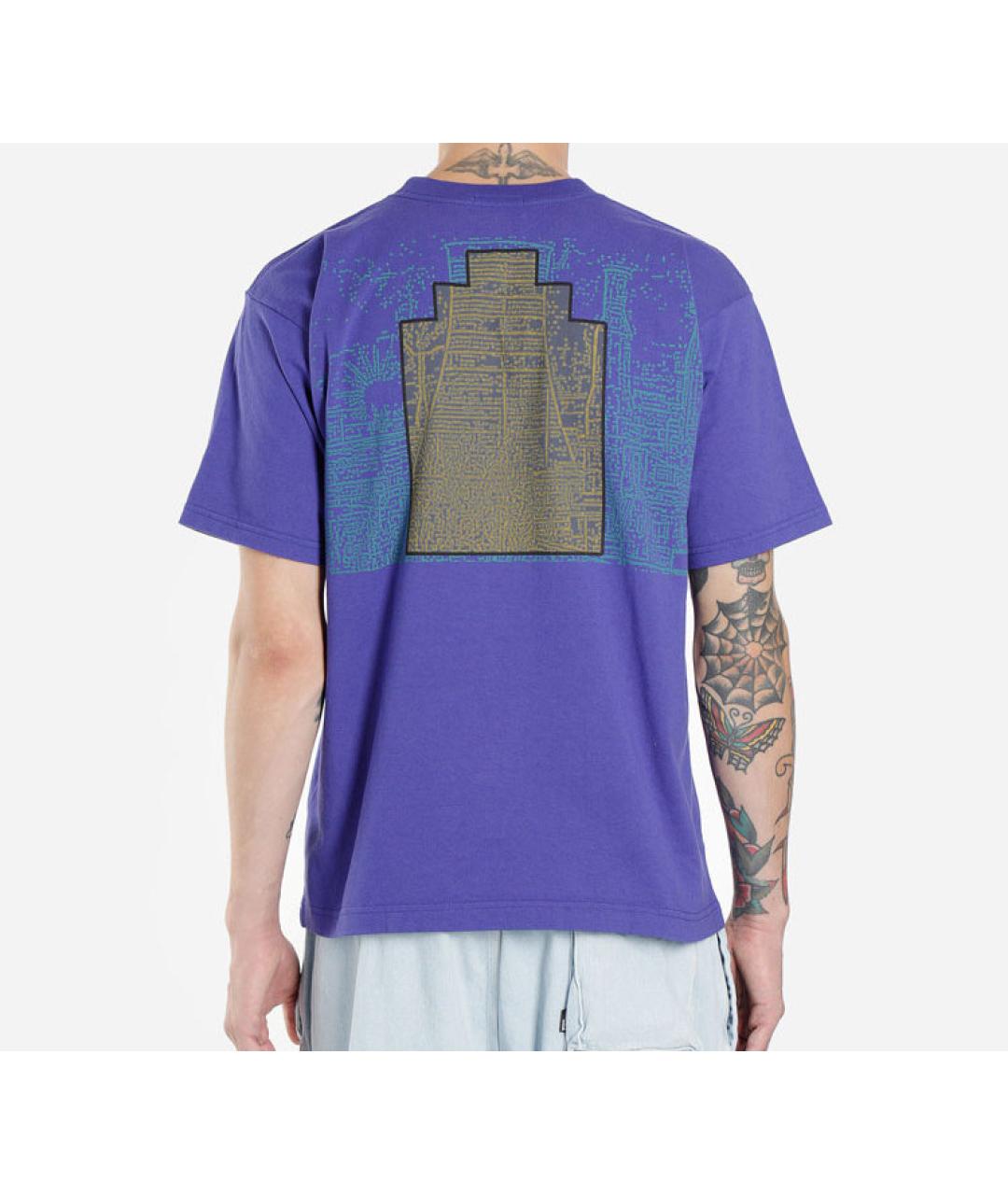 CAV EMPT Фиолетовая хлопковая футболка, фото 3