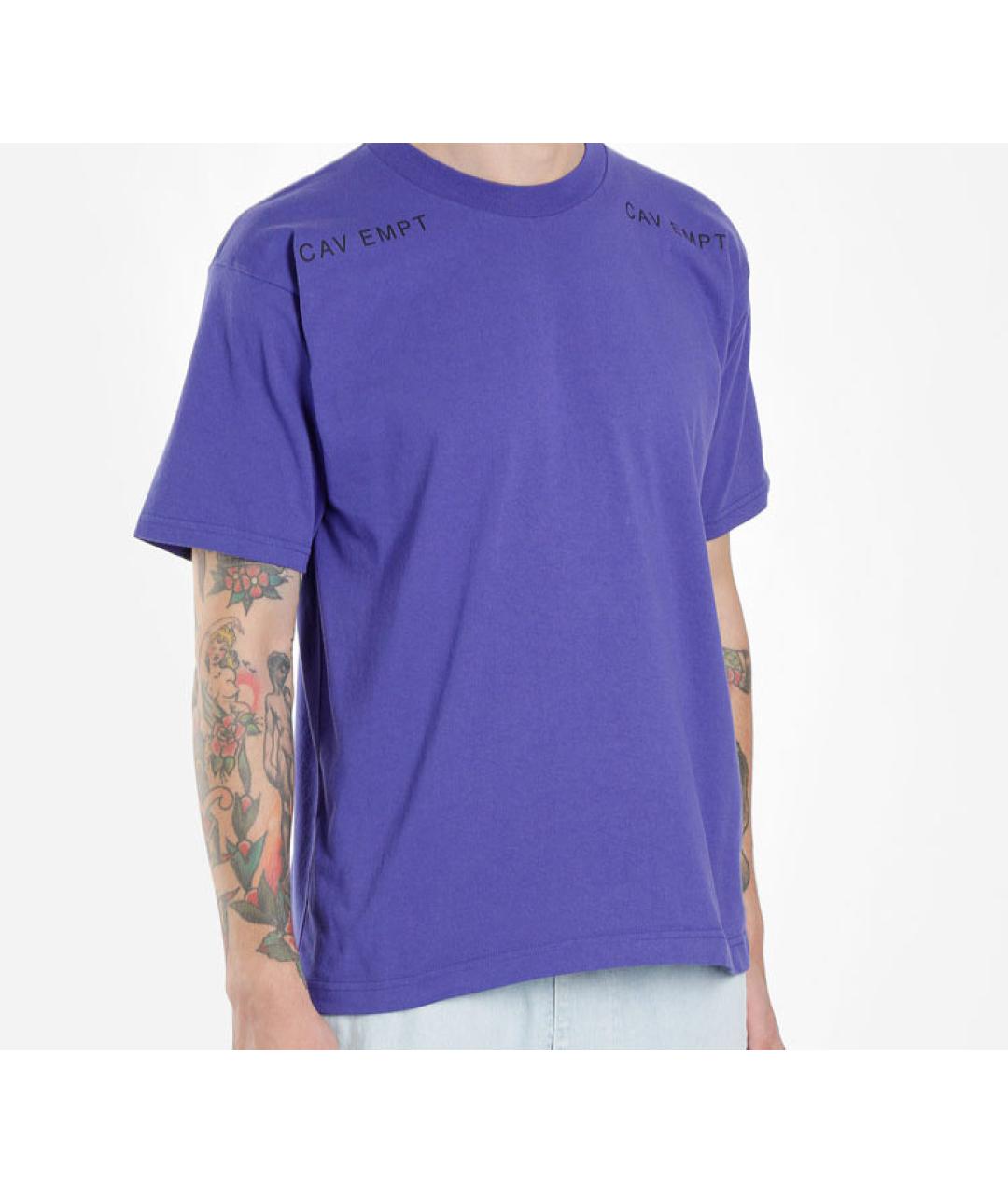 CAV EMPT Фиолетовая хлопковая футболка, фото 5