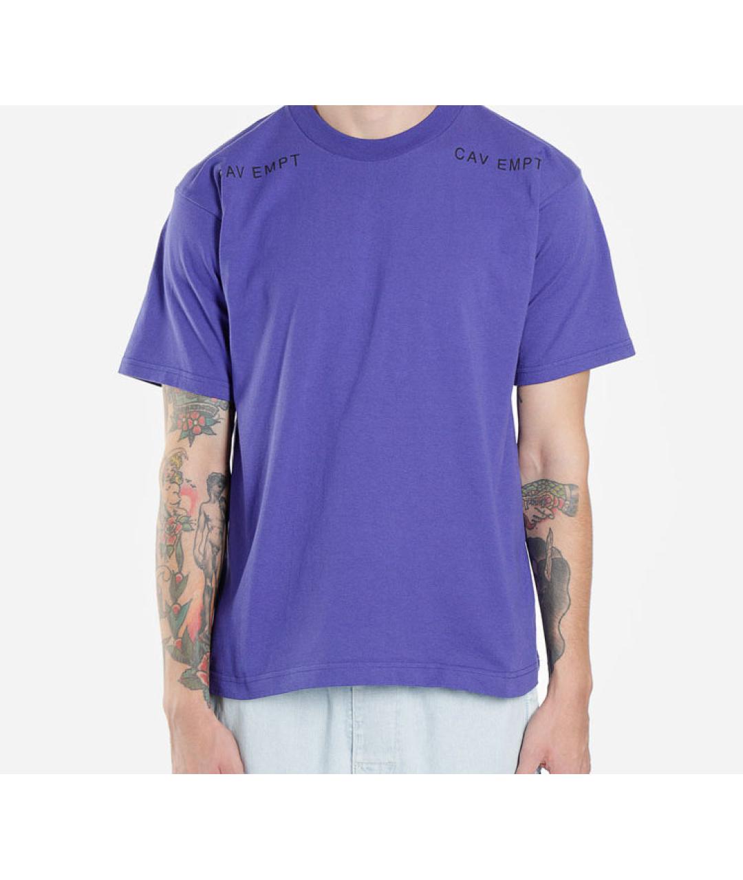 CAV EMPT Фиолетовая хлопковая футболка, фото 4