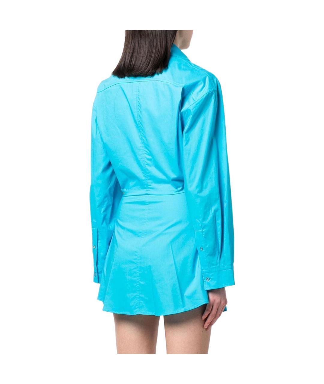 JACQUEMUS Синее повседневное платье, фото 3