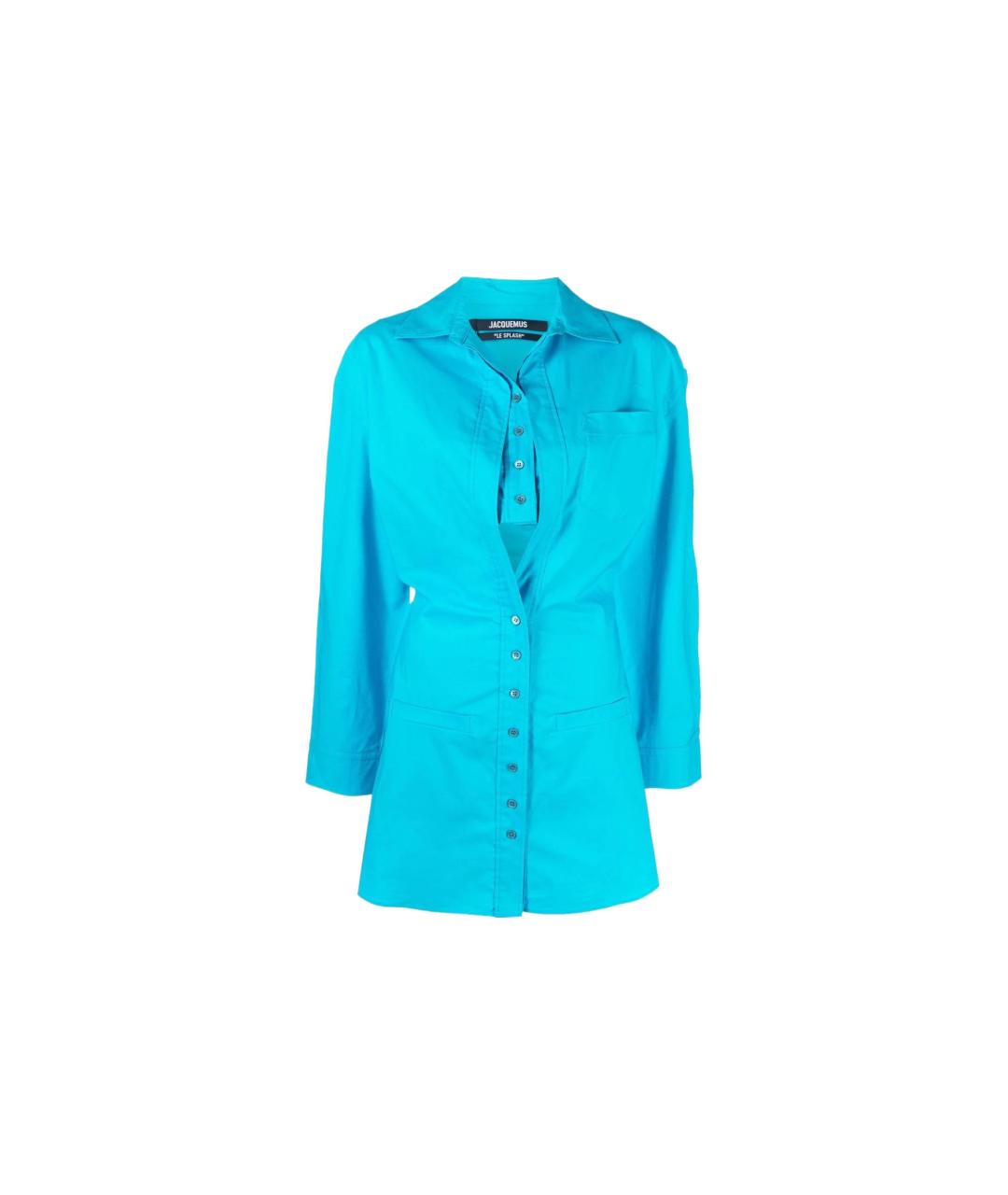 JACQUEMUS Синее повседневное платье, фото 5