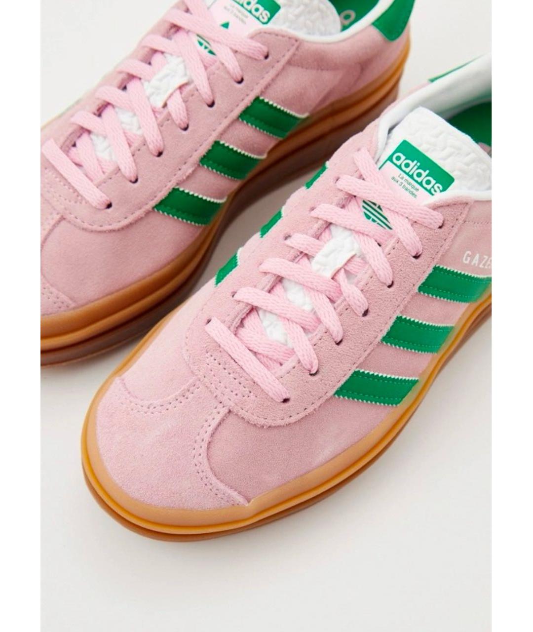 ADIDAS Розовые замшевые кеды, фото 4