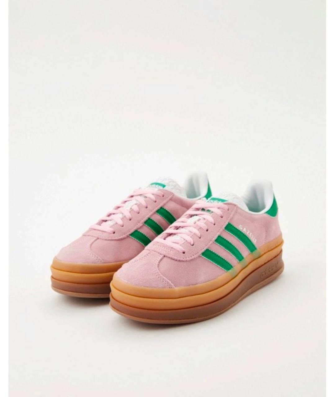 ADIDAS Розовые замшевые кеды, фото 2