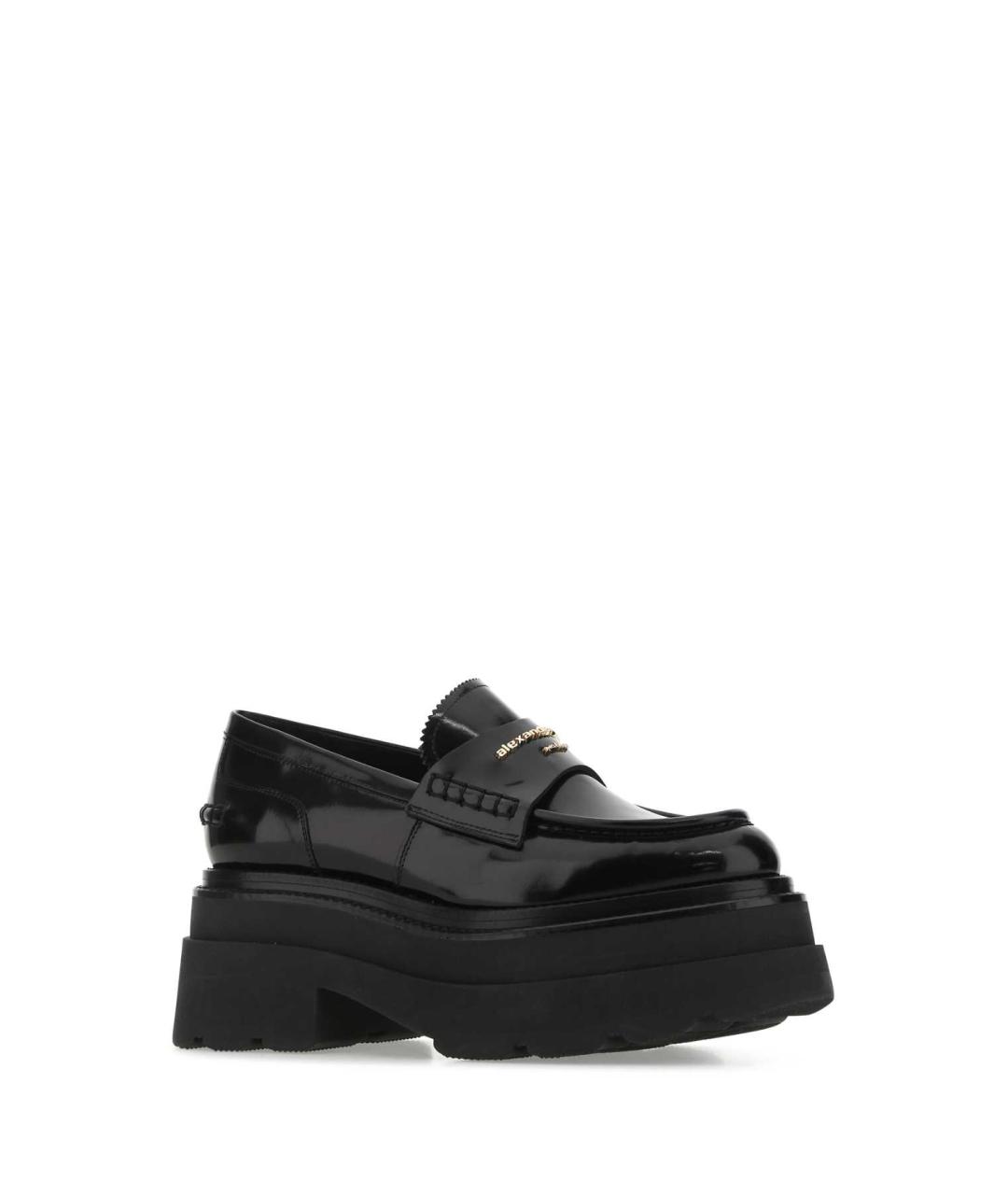 ALEXANDER WANG Черные лоферы из лакированной кожи, фото 2