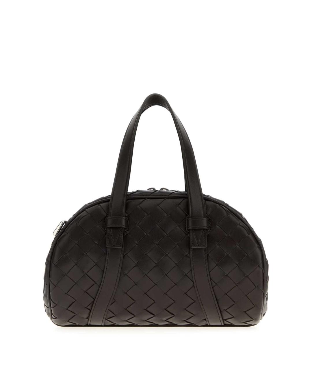 BOTTEGA VENETA Черная кожаная сумка тоут, фото 3