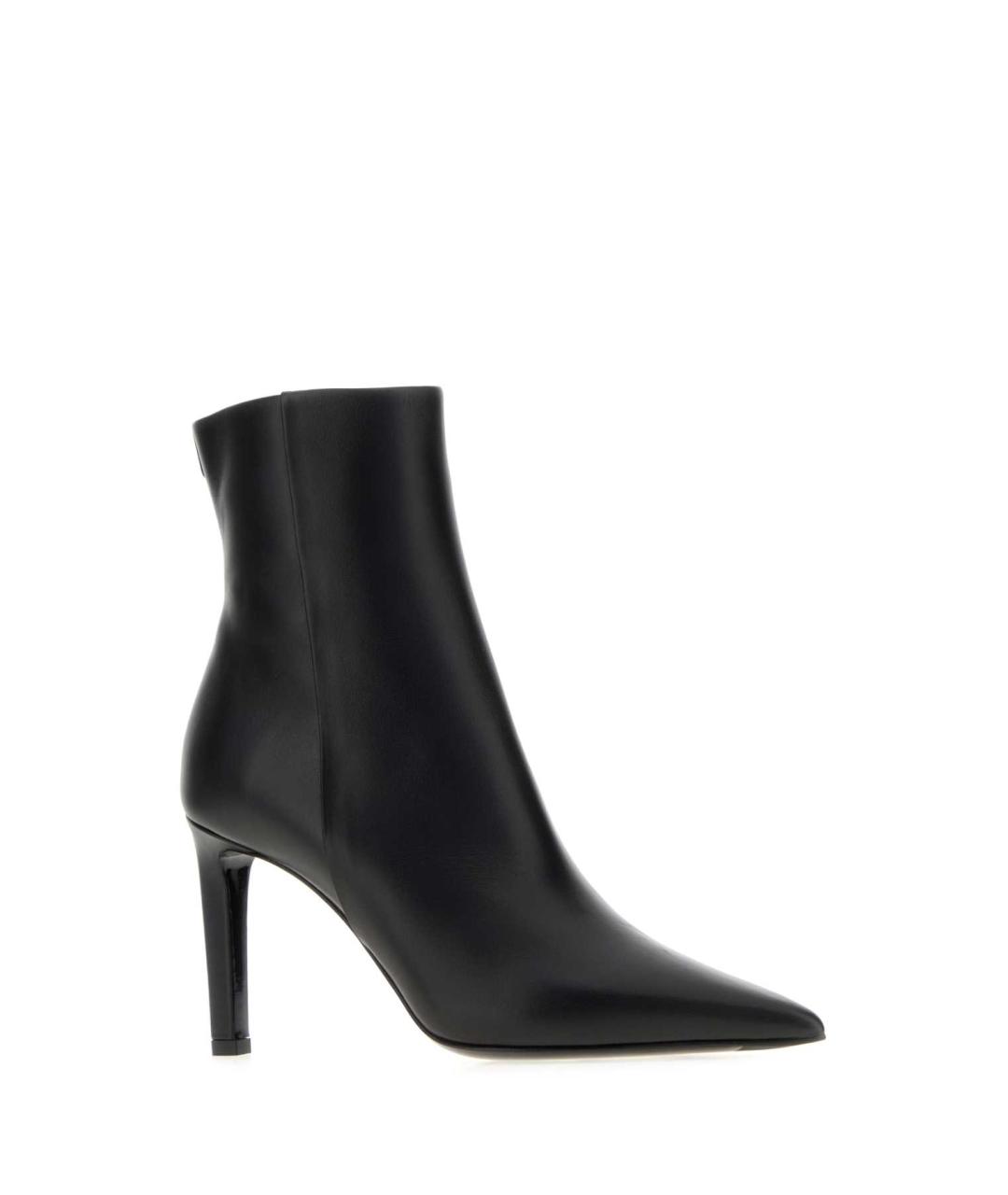JIMMY CHOO Черные кожаные ботильоны, фото 2