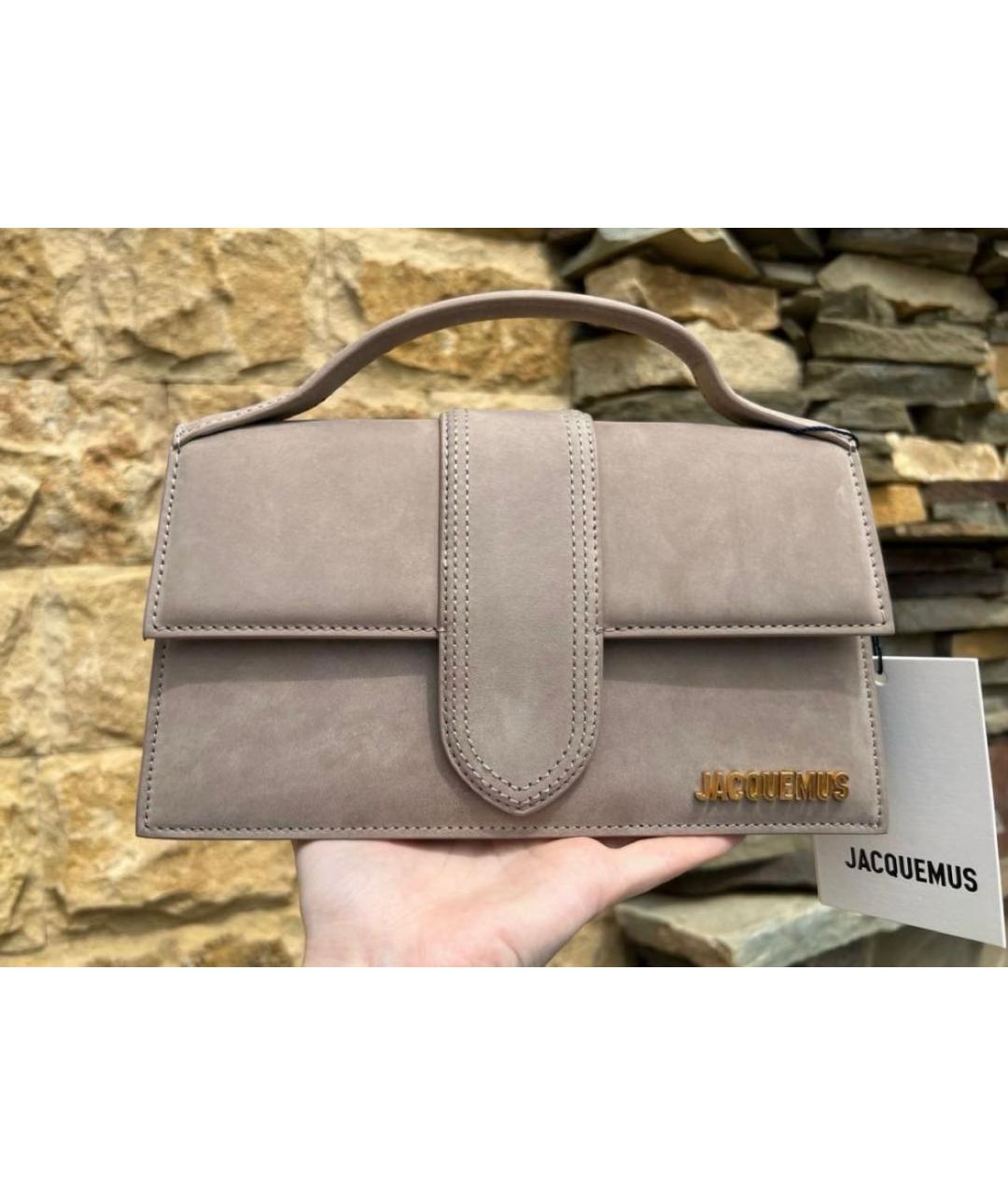 JACQUEMUS Бежевая сумка через плечо, фото 8