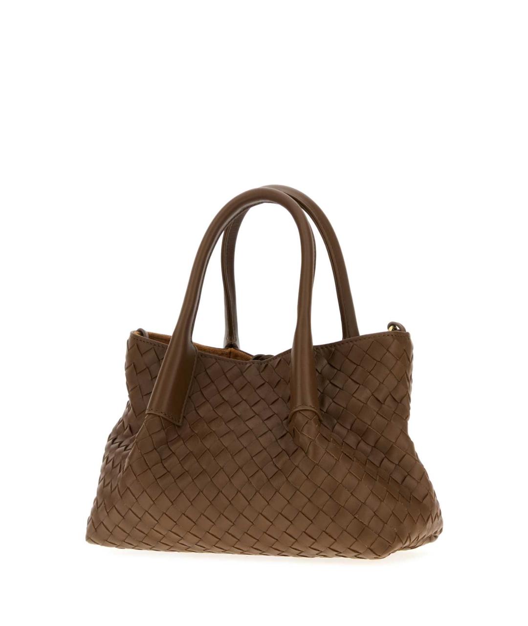 BOTTEGA VENETA Коричневая кожаная сумка тоут, фото 2