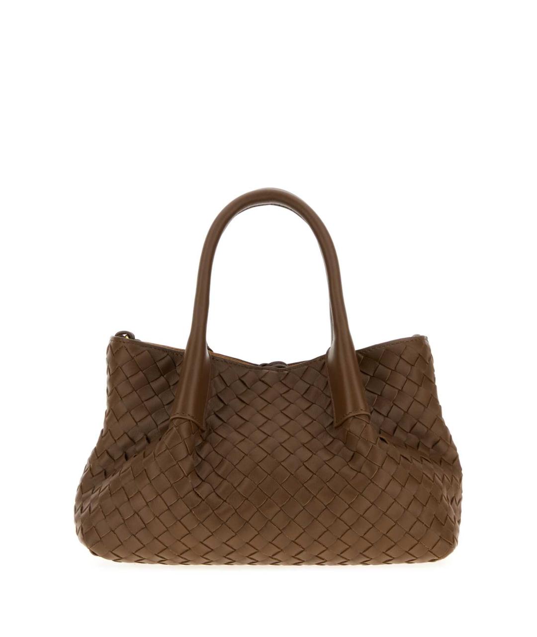 BOTTEGA VENETA Коричневая кожаная сумка тоут, фото 3