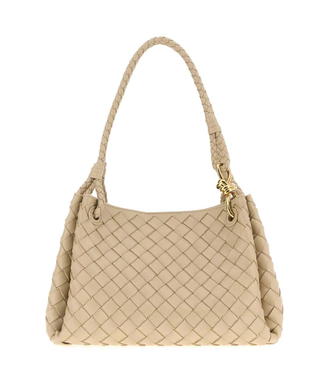 BOTTEGA VENETA Бежевая кожаная сумка тоут, фото 1