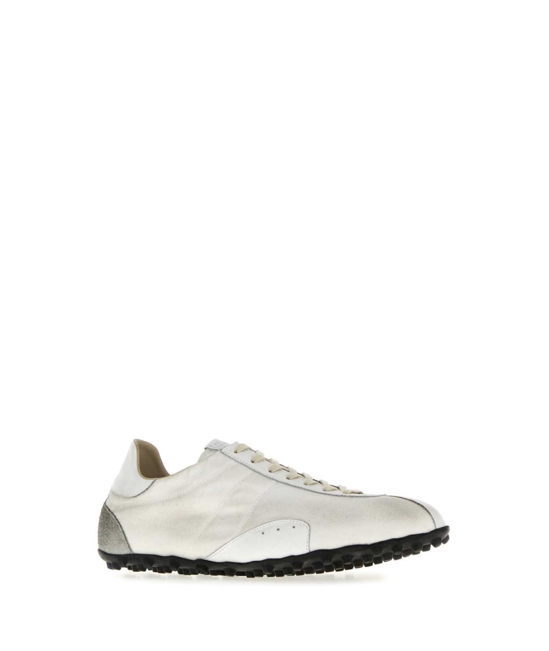 MAISON MARGIELA Белые синтетические низкие кроссовки / кеды, фото 2